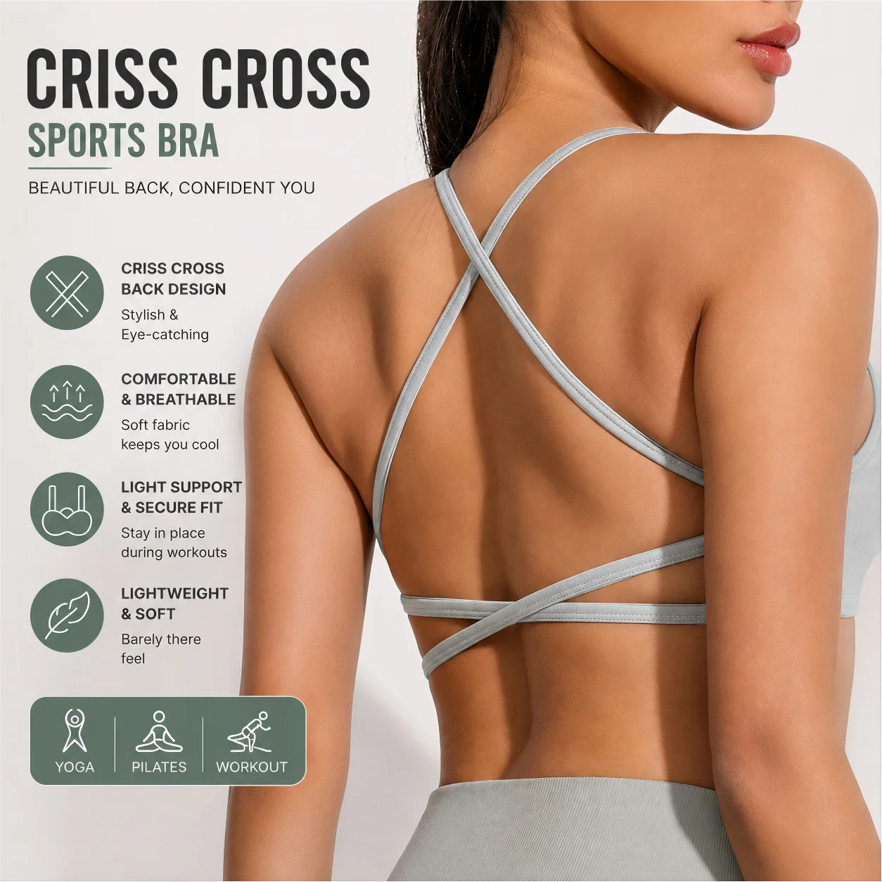 Women's Seamless Workout Tank Top Sports Bra New Arrival Wholesale Custom Logo Best Fitted Compression Yoga Bra Breathable