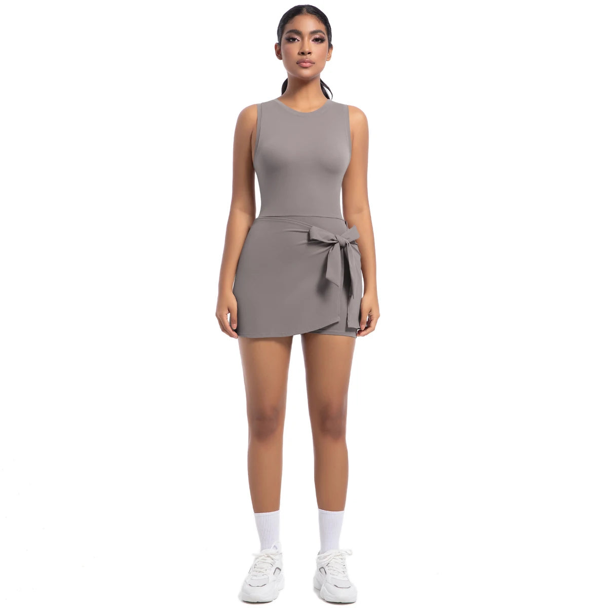 Plus Size Breathable Women's Dresses Wholesale High Stretch Custom Logo Women Fitness Sportswear Short Sleeve