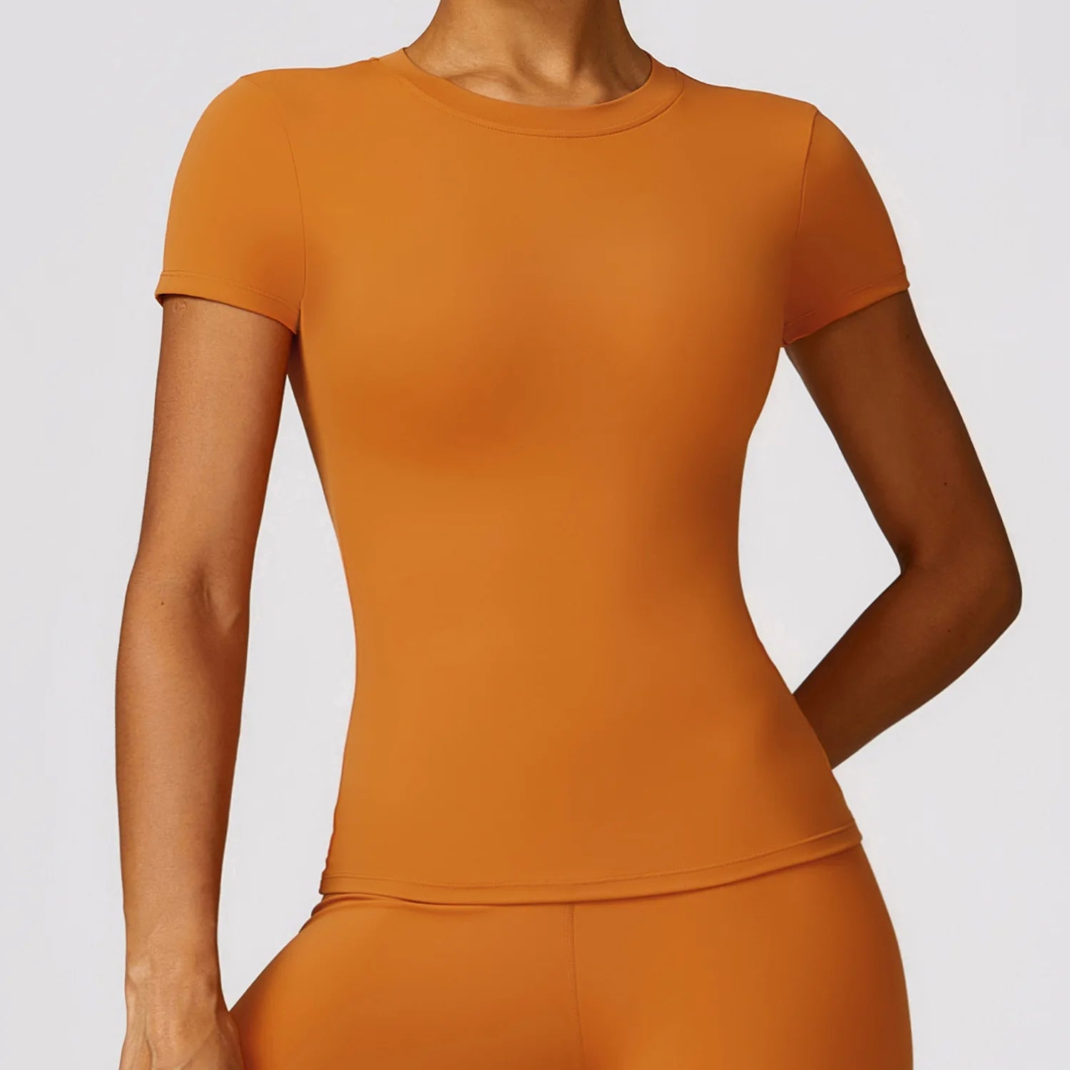 Women's Fashion T-shirt Quick Drying Yoga Wear Short Sleeved Fitness Top Smock Outdoor Running and Jersey Football Custom