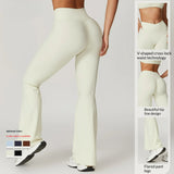 Wholesale Custom Recycled Breathable V Waist Scrunch Butt Flared Short Sleeve Shirt Tshirt Women Yoga Set