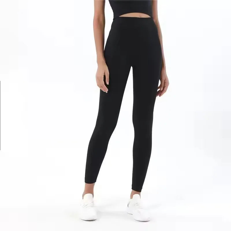 Wholesale Double-sided Danding Solid Seamless High Waisted Women Breathable Fitness Yoga Leggings