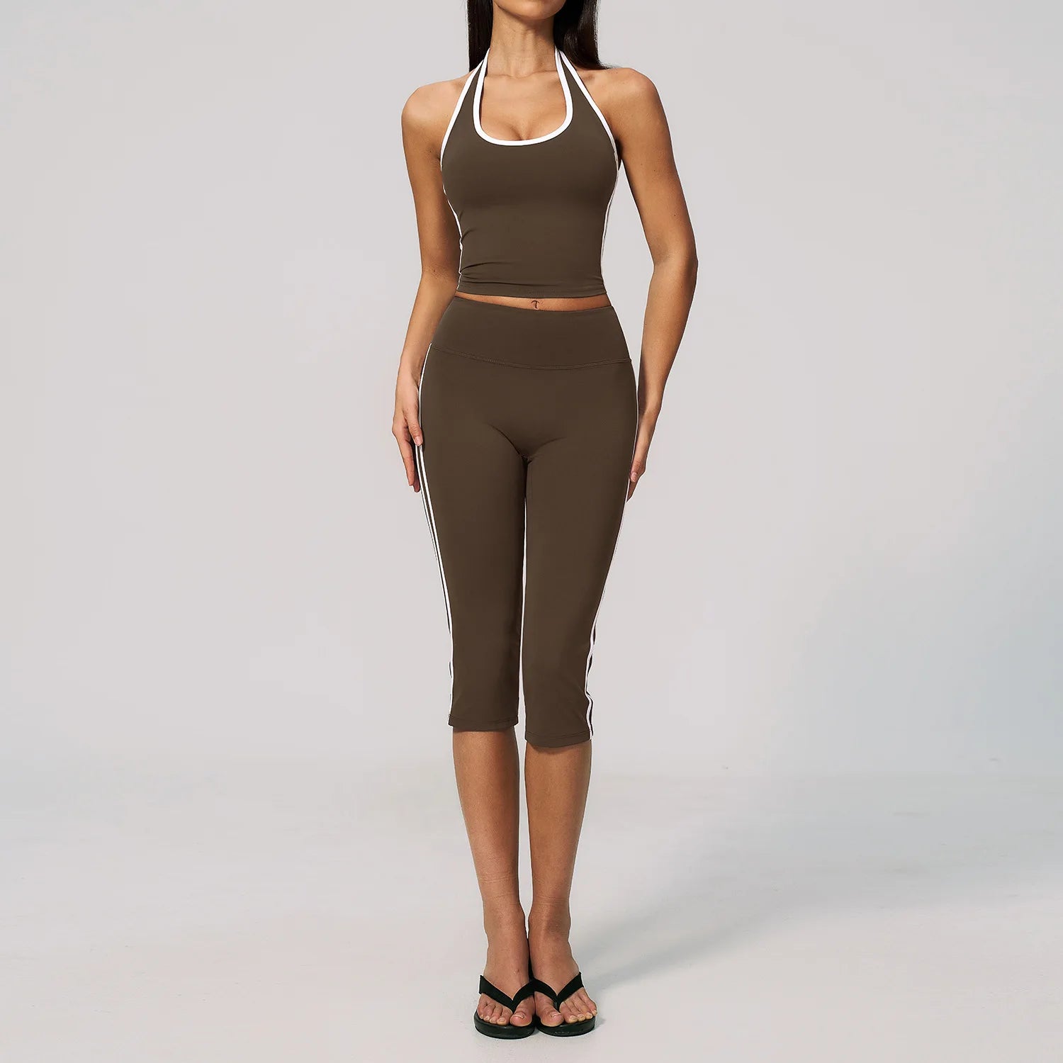 Factory Women's Custom Activewear Set Seamless Quick Dry Sexy Yoga Leggings and Bra Solid Pattern Outdoor Gym Fitness Wear