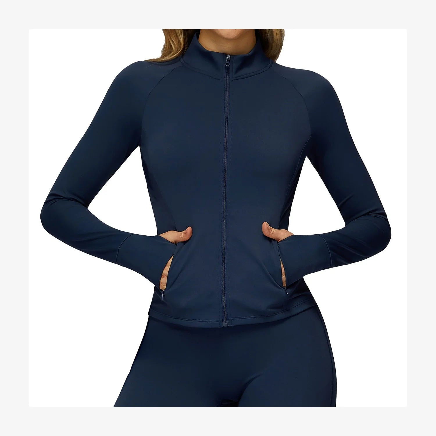 Quick-drying Fitness Yoga Set Zipper Casual Set Women's Outdoor Cycling and Running Sports Set Custom LOGO