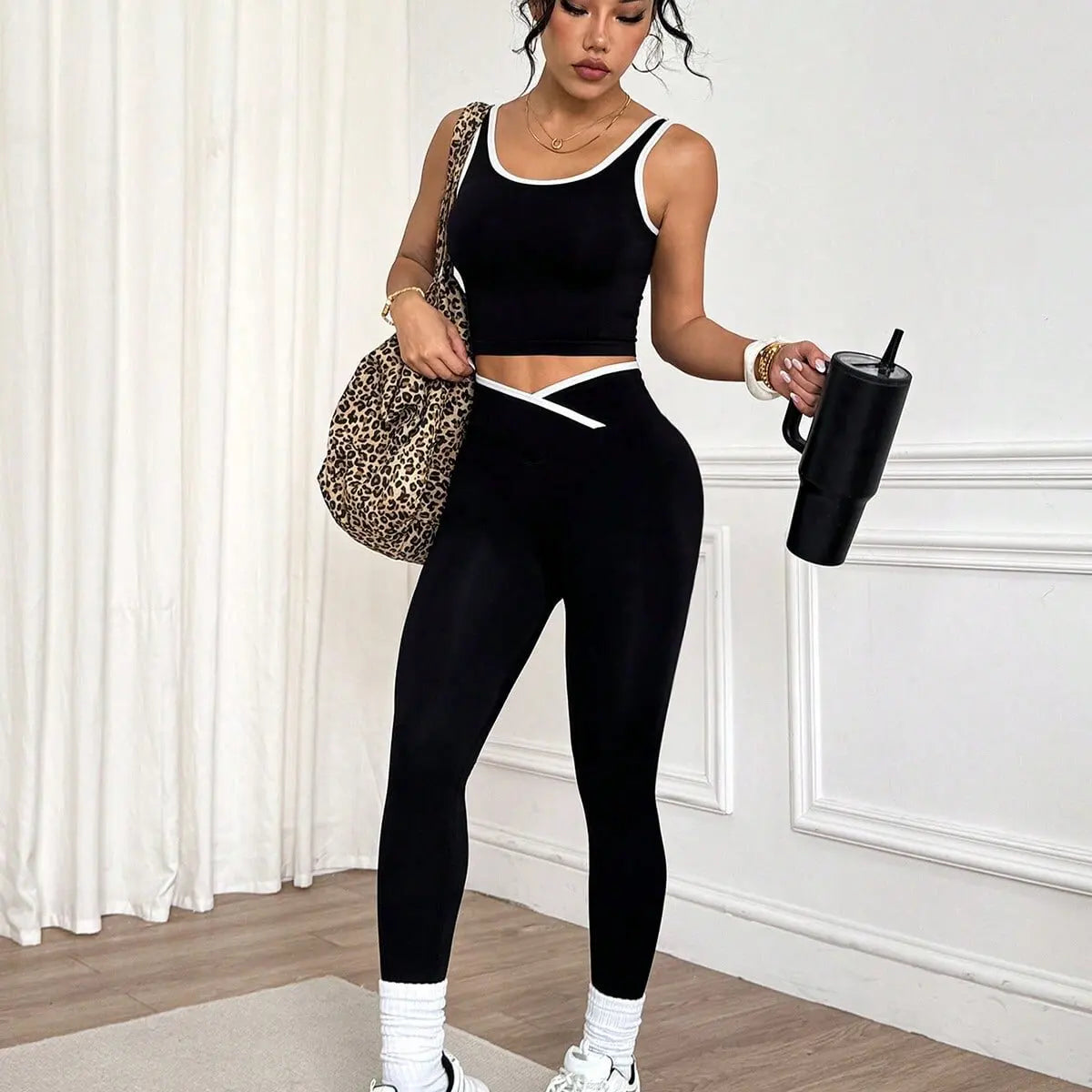 Quick Dry Seamless Nylon Spandex Women Yoga 2-Piece Set Custom High Waist for Butt Lift Sports Bra Leggings Gym Workout