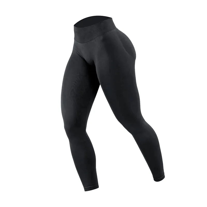 Wholesale Double-sided Danding Solid Seamless High Waisted Women Breathable Fitness Yoga Leggings