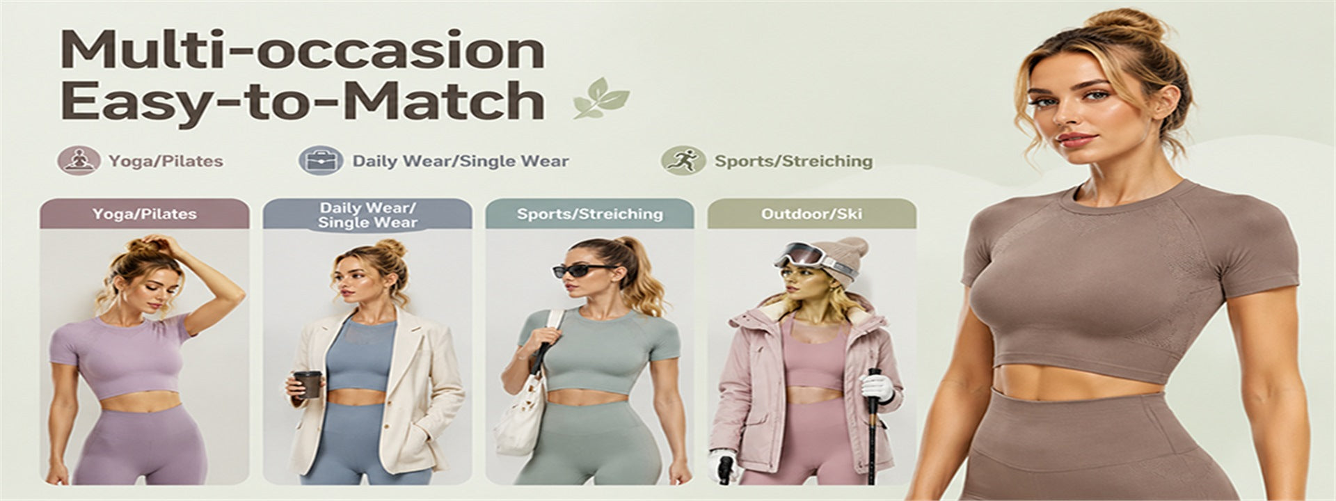 Multi occasion easy to match sportswear banner